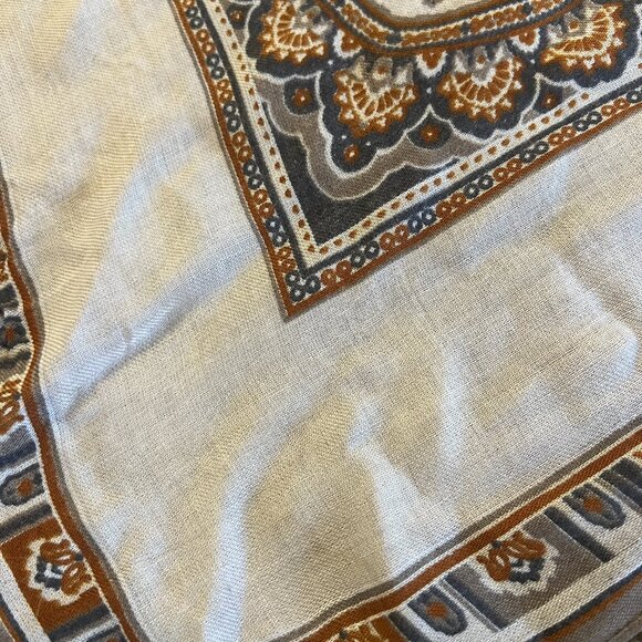 Vintage Rayon Scarf Made in Italy for Strawbridge & Clothier  C. 1970s - Picture 14 of 14